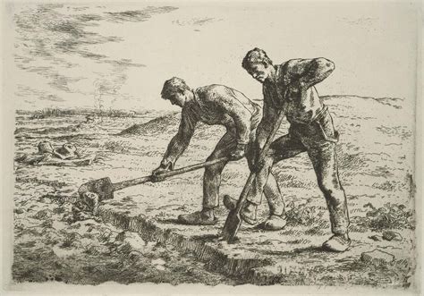 Two Men Turning Over The Soil Museum Of Fine Arts Boston