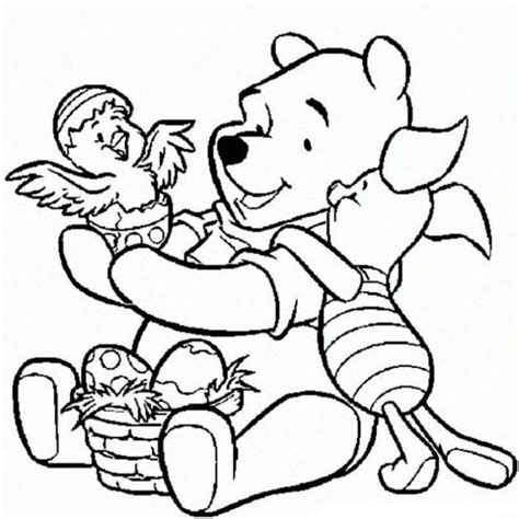 Winnie The Pooh Easter Coloring Pages Coloring Home