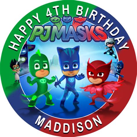 Download Hd Pj Masks Pj Masks Edible Image Photo Cake Topper Sheet