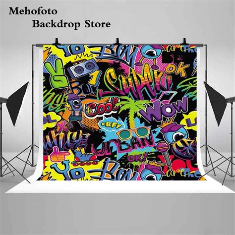 Mehofoto 80s Theme Photography Backdrops Birthday Back To 80s Party