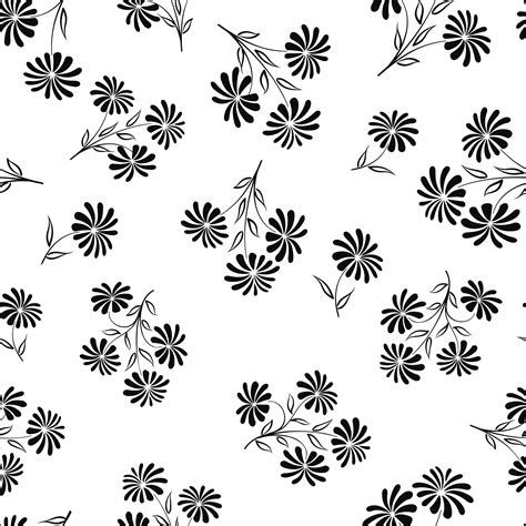 Floral Seamless Pattern Flower Background Engraved Texture 524655