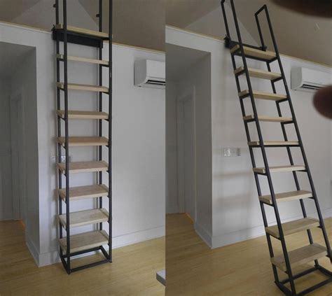 Loft And Librarian Ladder Tiny House Stairs Loft Ladder House Stairs