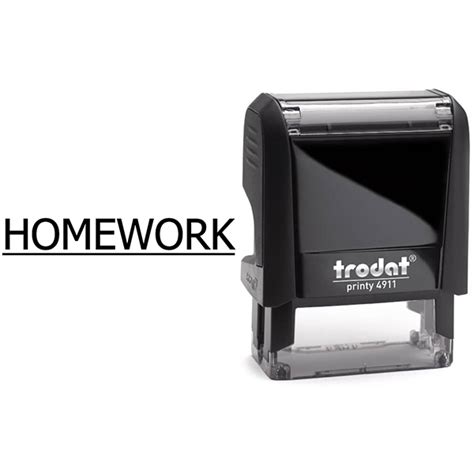 Homework Teacher Assignment Stamp Simply Stamps