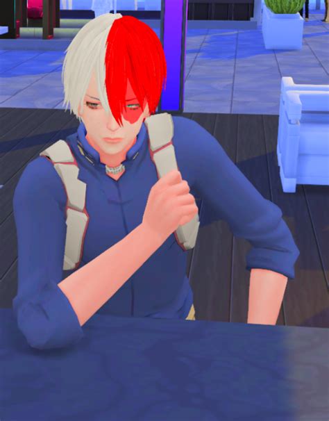 Bnha Todoroki Hair Drosims On Patreon In 2021 Sims 4 Anime Sims