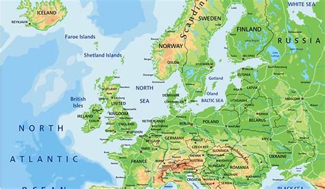 Map Of England And Europe Map Vector