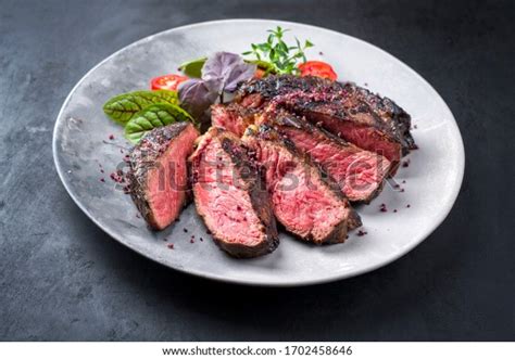 Barbecue Dry Aged Wagyu Entrecote Beef Stock Photo