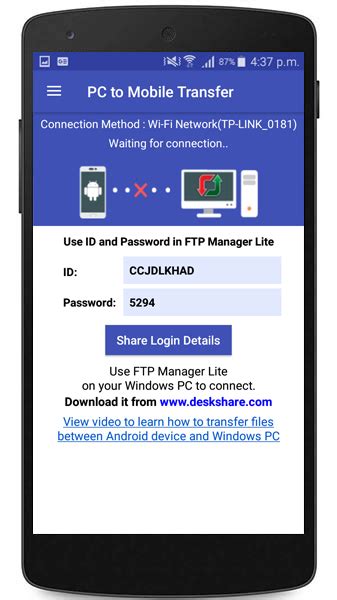 Transfer Files From Mobile Device To Pc Using Mobile To Pc Transfer