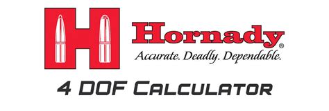 The Hornady 4dof Four Degrees Of Freedom Ballistic Calculator