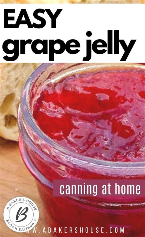 Easy Grape Jelly Homemade Grape Jelly Grape Recipes Jam Recipes