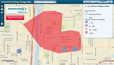 Consumers Energy Power Outage Affects Thousands On Grand Rapids