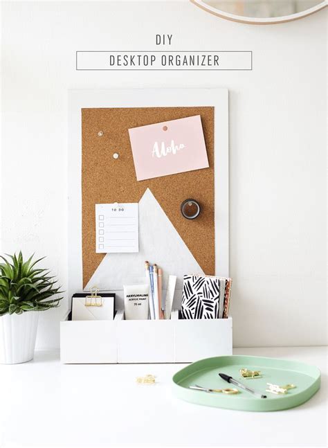 A cute desktop organizer for Spring - sugar and cloth Diy Crafts Desk