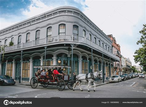 Streets Of The French Quarter In New Orleans Tourist Excursion To The