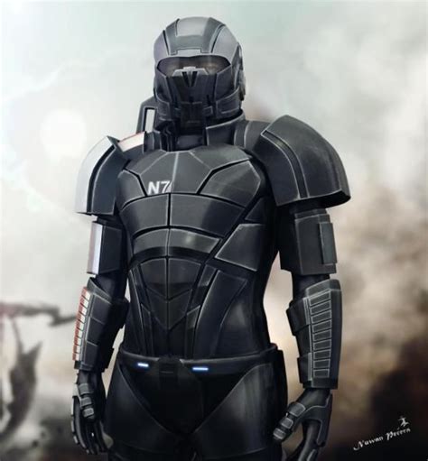 Mass Effect 2 N7 Armor Nuwan 3d N7 Armor Mass Effect Armor