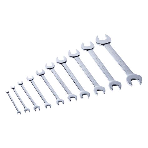Maxpower Double Open End Wrench Set 6mm 32mm Metric Cr V 10pcs