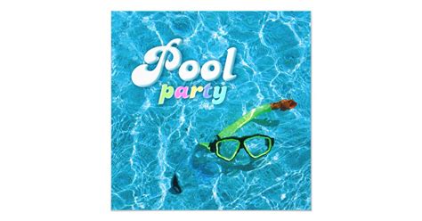 pool party einladung zazzle de