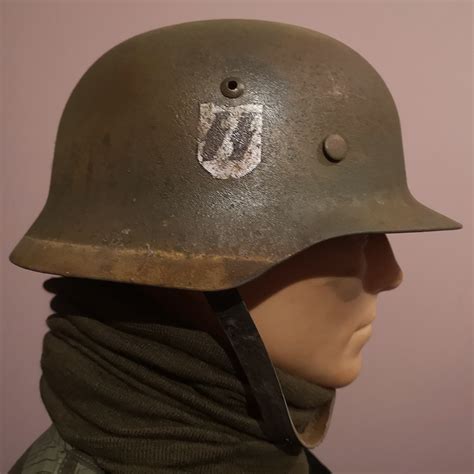 M35 Stahlhelm Helm German Helmet Ss Camo Helm Fabrik