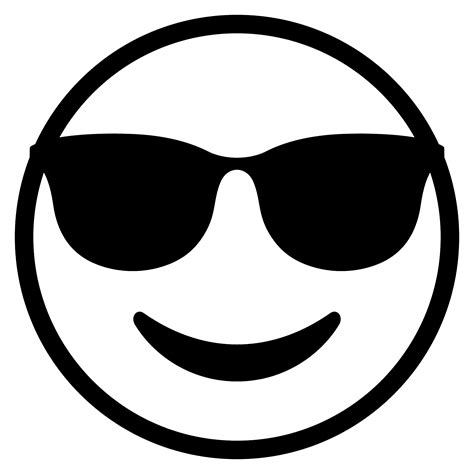 Smiling Face With Sunglasses Emoji Clipart Free Download Transparent