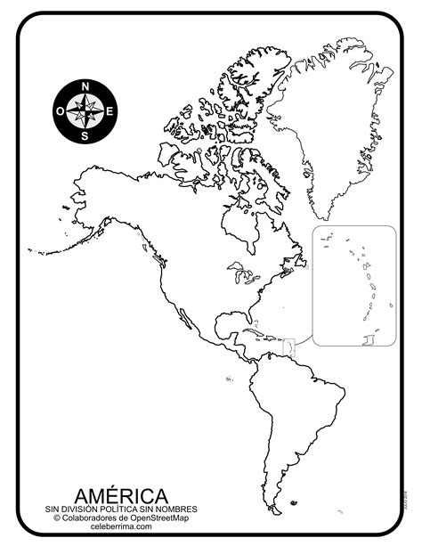 Mapa Del Continente Americano Con Nombres Para Imprimir En Pdf 2021