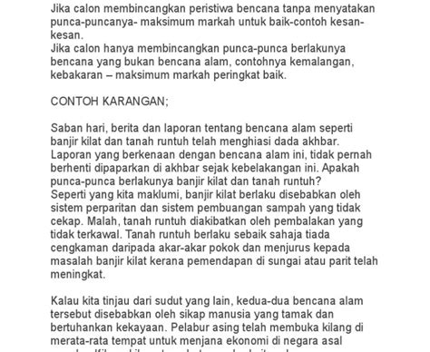 Karangan Berita Banjir Kilat  mweosmalay