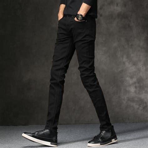 Davis Jeans Black Jeans Men Slim Fit Trousers Skinny Jeans Men