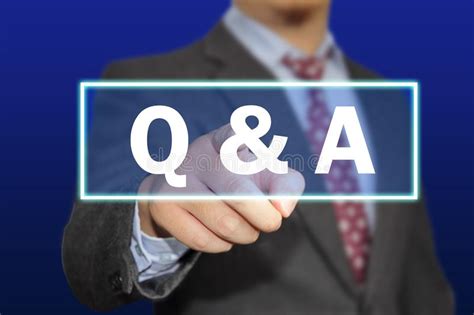 Q And A Questions And Answers Words Typography Concept Stock Photo