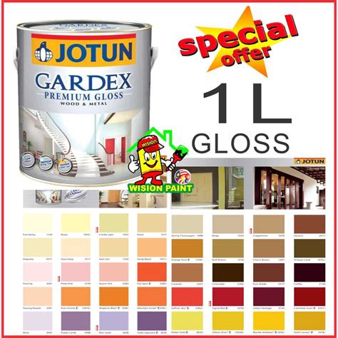 💥offer💥 1l 1 Liter Jotun Paint Gardex Premium Gloss Wood And Metal