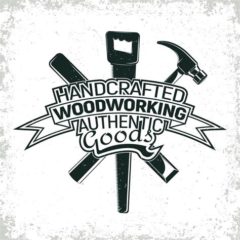 Premium Vector Vintage Woodworking Logo Design Grange Print Stamp