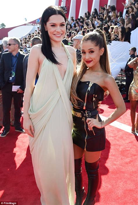 Ariana Grande Is Daring In Leather At The Vmas As Grandmother Joins Her