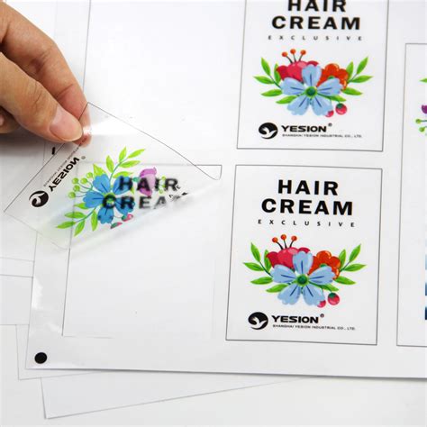 Inkjet Non Waterproof Transparent Pet Sticker Paper