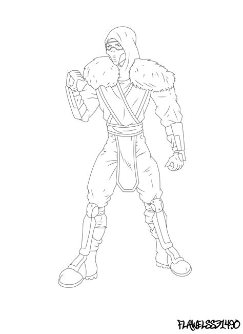 The original mortal kombat warehouse displays unique content extracted directly from the mortal kombat games: Sub zero coloring pages download and print for free