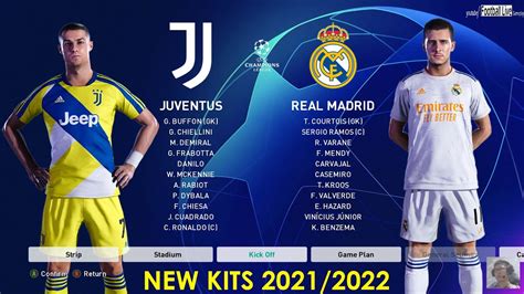 Juventus graphic style pes 2021. New Kits For Next Season 2021/2022 Juventus and Real ...