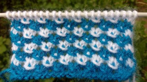 New Two colour Knitting Pattern - YouTube