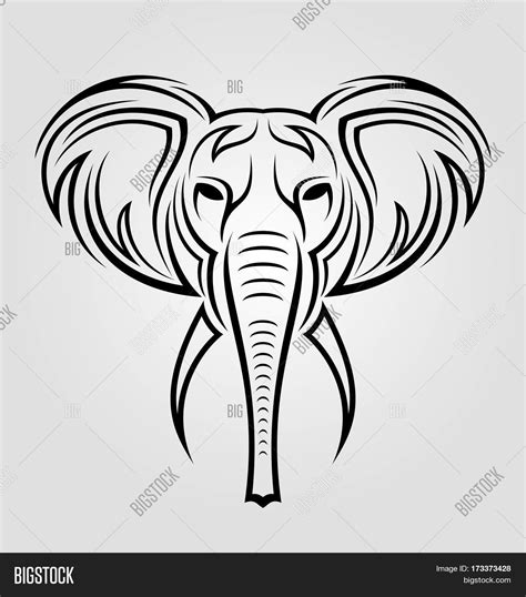 Tribal Elephant Head Tattoo