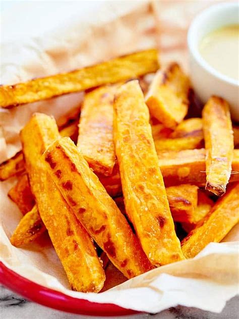 While cooking sweet potatoes, keep in mind: Baked Sweet Potato Fries Recipe - w/ 3 Sauces: Honey ...