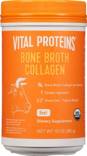 Vital Proteins Organic Bone Broth Collagen Beef 10 Oz Harris Teeter