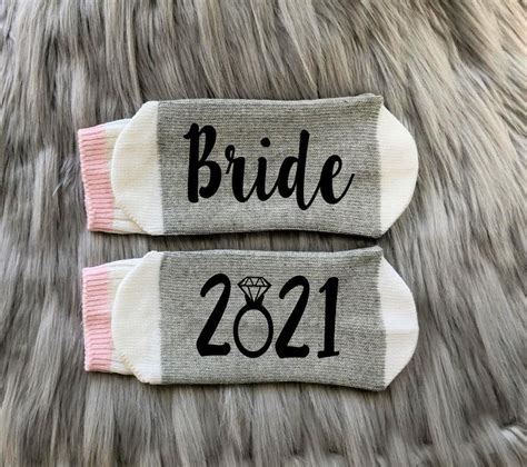 While choosing wedding gift for indian couple, i would consider these items to be good it is among the utilitarian gifts for wedding with a variety of available design variations. Bride 2021-Bride Socks-Engagement Gifts-Bride Gifts ...