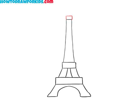 How To Draw The Eiffel Tower Easy Drawing Tutorial For Kids