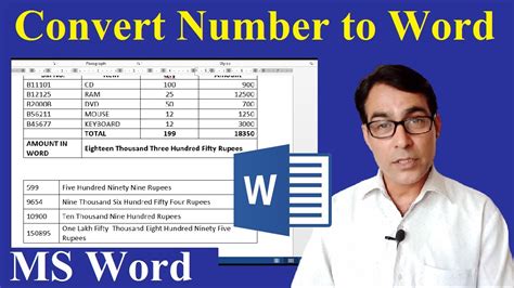 How To Convert Number Into Words In Ms Word In Shortcut Key Number To