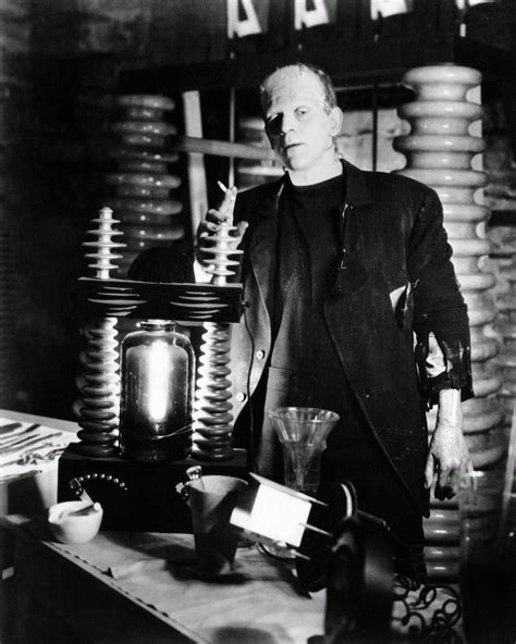 Tea With Frankensteins Monster Rare Photos Capture Boris Karloff