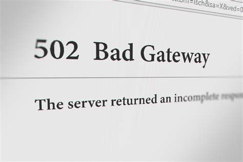 bad Gateway causes et solutions à cette erreur