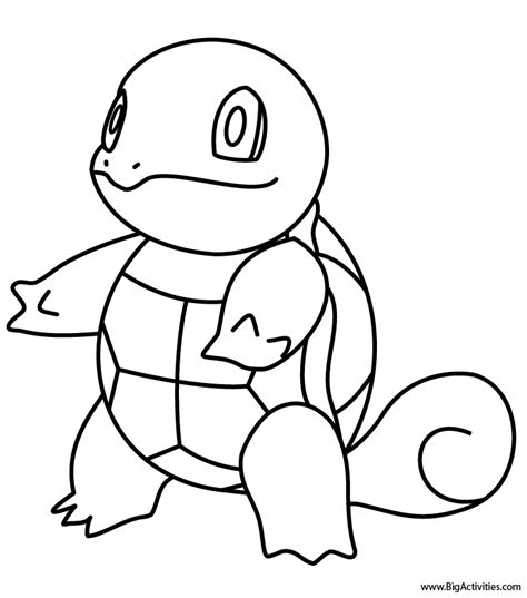 Gambar Squirtle Coloring Page Pokemon Pages Characters Di Rebanas Rebanas