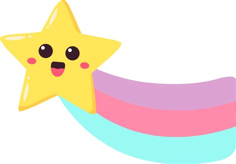 Star Rainbow Cartoon Wall Sticker Tenstickers