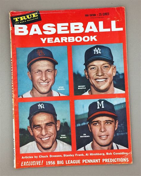 Baseball Yearbook Magazine 1956