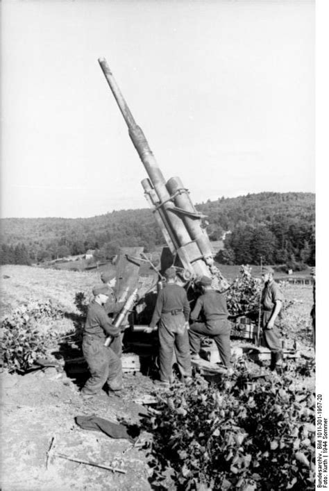 Photo German 88 Cm Flak Gun In The Field Northern France Late Jul