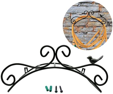 Antique design cast iron garden hose holder. Garden Hose Holder Decorative Wall Mount Hanging Hanger ...