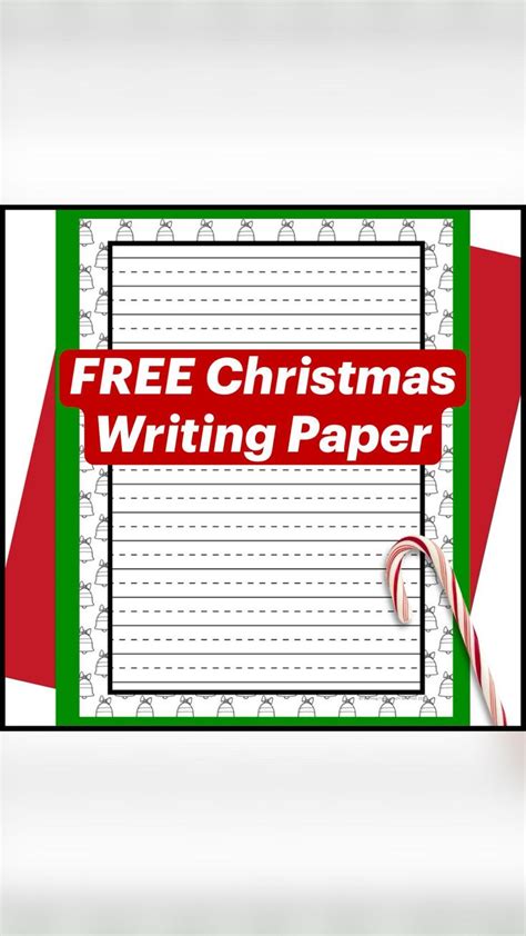 Free Christmas Writing Paper For Kindergarten And First Grade Includes