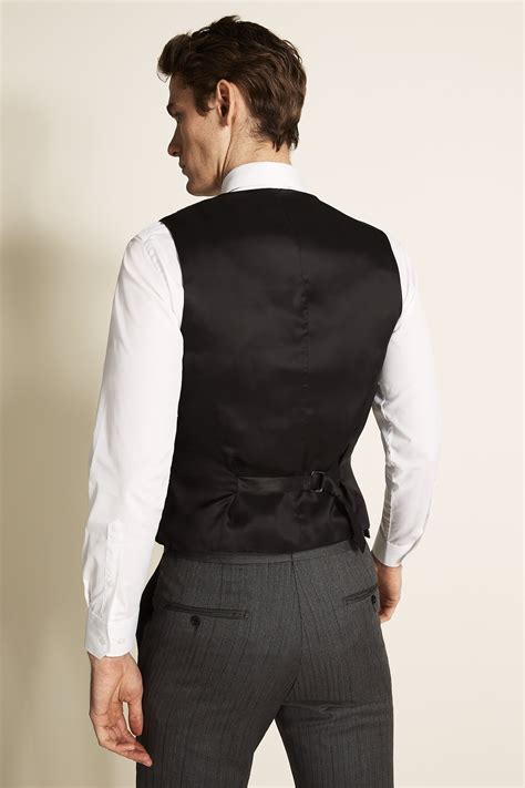 Tailored Fit Black Vest