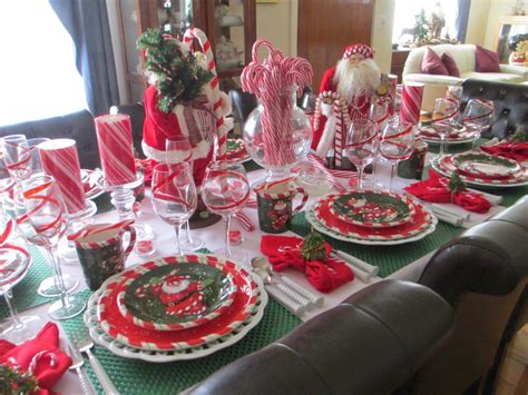 You'll want to get in as many peppermints as possible, so glue the peppermints in circles (and alternating) around. Peppermint Santa Tablescape | Christmas table decorations ...