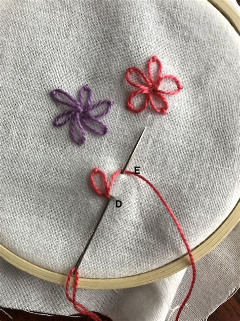 Lazy Daisy Stitch Embroidery Tutorial Perfect For Flowers Create Whimsy
