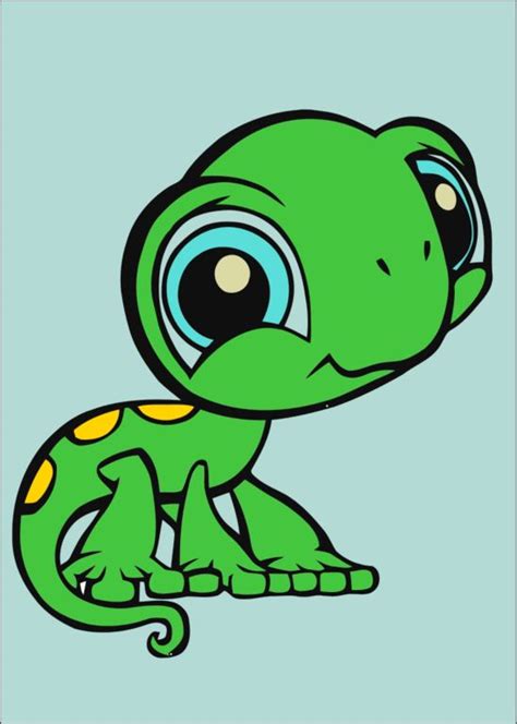 Cute Little Big Eyed Lizard Cartoon Aniamls Pinterest Funny